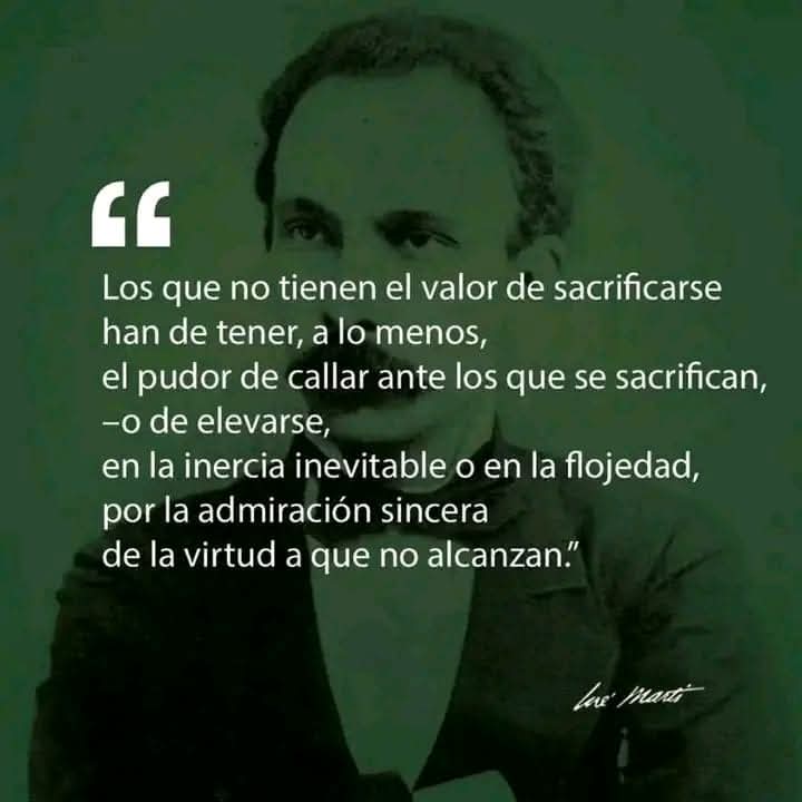 #Avilmat Sabía frase de nuestro apóstol #CubaViveEnSuHistoria #Martivive  #LatirAvileño