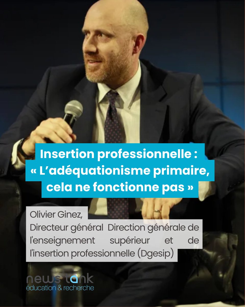 🎓 Lors de #ThinkEdu2026, Olivier Ginez (Dgesip), revient sur les enjeux d’insertion professionnelle : adéquation formation-emploi, échelle territoriale, contractualisation, Insersup, formation continue, régulation du supérieur privé...
👉 À lire ici :
education.newstank.fr/article/view/4…