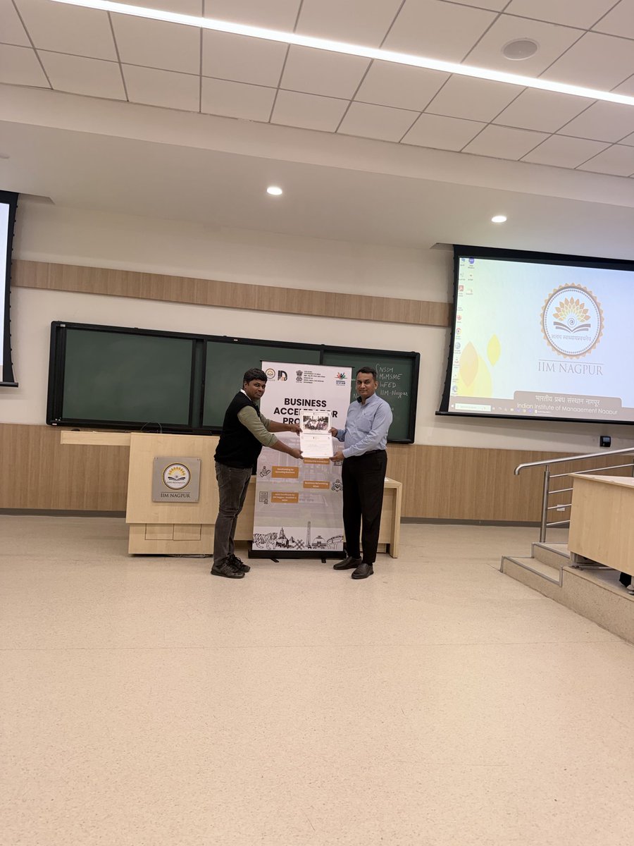 we are proud to share that recently Participated at the Business Accelerator Program hosted by Indian Institute of Management Nagpur, supported by the Ministry Of Msme’s National SC ST Hub (NSSH).