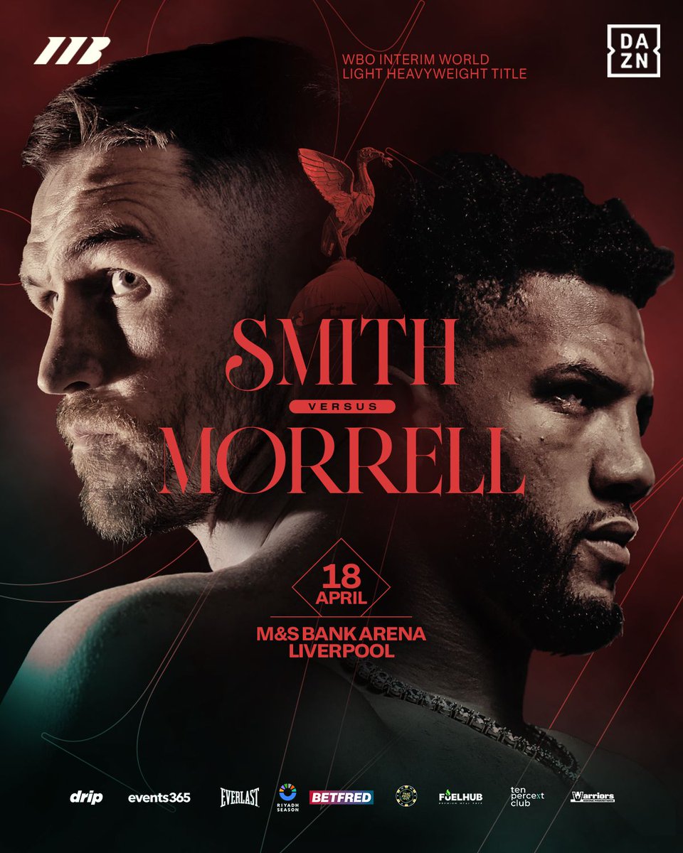 What. A. Fight. 💨 

Liverpool’s own <a href="/CallumSmith23/">Callum Smith</a>  defends his WBO Interim World Light Heavyweight Title against Cuba's David Morrell 🔥 

#SmithMorrell live from the <a href="/MandSBankArena/">M&S Bank Arena Liverpool</a>, April 18 👊 <a href="/DAZNBoxing/">DAZN Boxing</a>