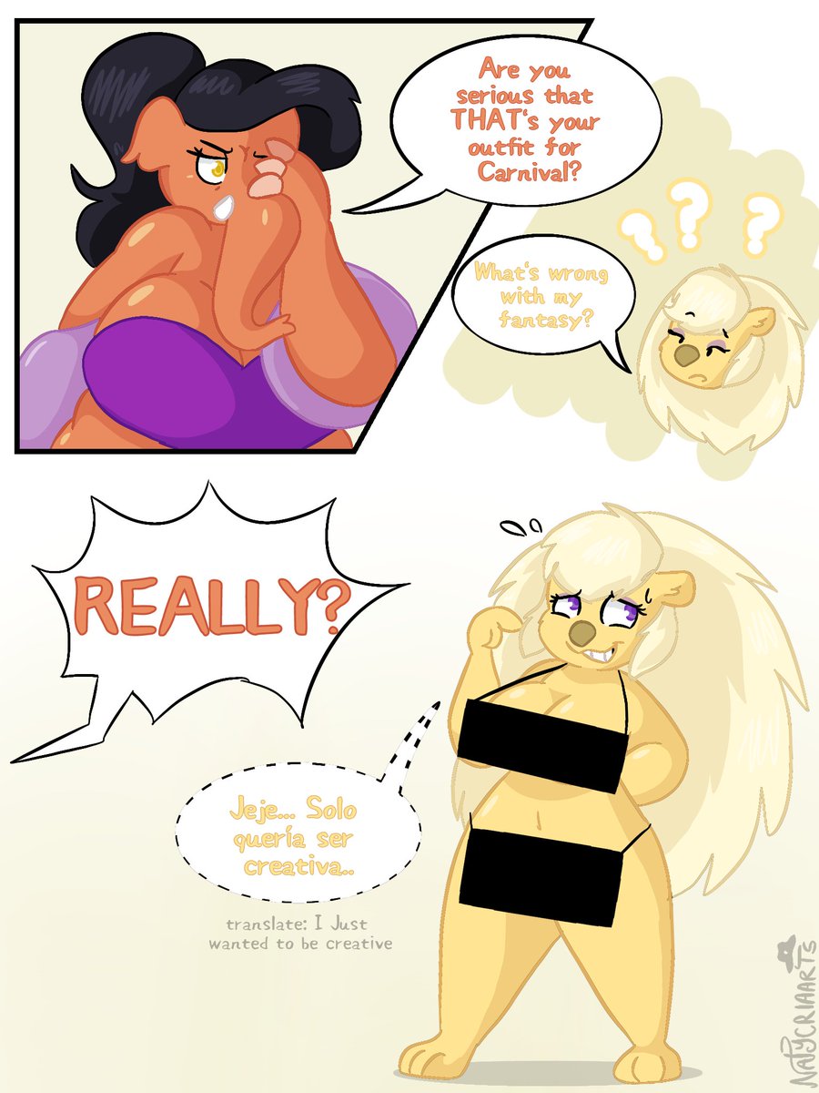 (PORT &amp; ENG)
Furrs: "roupa de carnaval"

#originalcharacters #ocart #Artbr