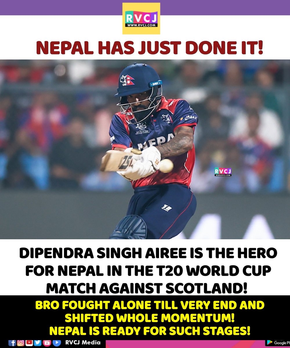 RVCJ_Sports's tweet photo. Dipendra Singh Airee wins for nepal https://t.co/HVfYYS81pH