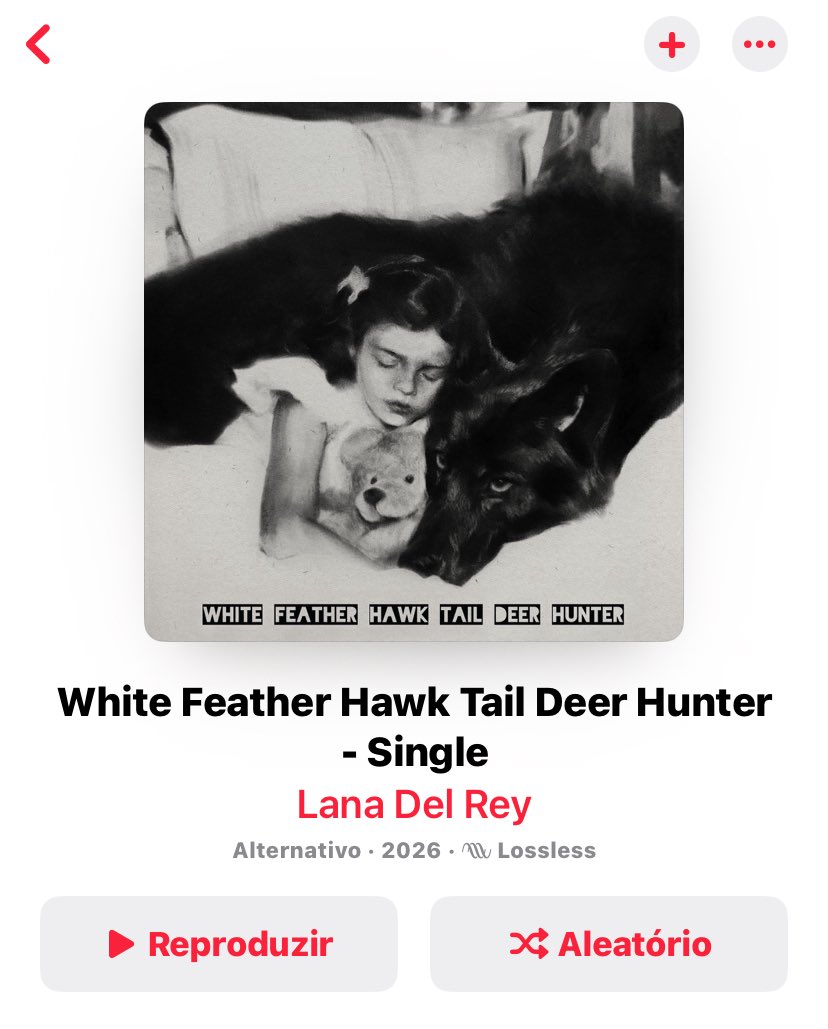🚨NÃO É BAIT! O novo single de Lana Del Rey, “White Heather Hawk Tail Deer Hunter”, já se encontra disponível no Apple Music.