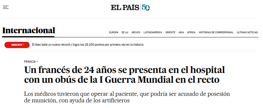 Futaugas's tweet image. ¡Posesión de munición!
El obús en el cañón.
#Francia #Hospital #Recto.
Y ayuda de los artificieros.