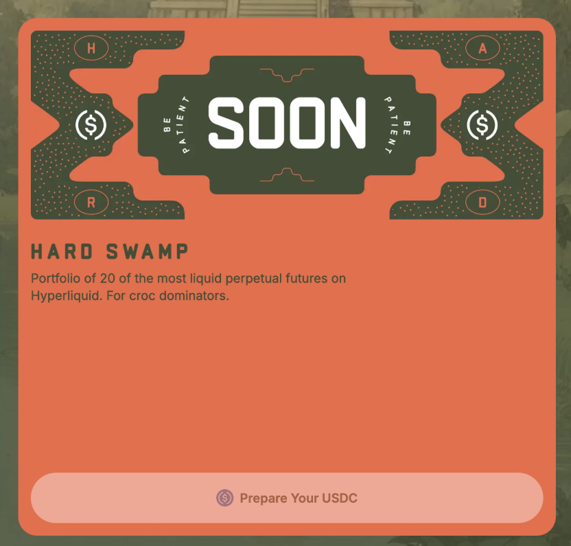 0xCindyWeb3's tweet image. A new @Hypercroc_xyz vault drops and most people will read it as just another product update.

I see a behavioral engine being installed.

The Hard Swamp isn’t just 20 liquid perps on Hyperliquid, it’s packaged market beta with automated rebalancing wrapped inside a loyalty…