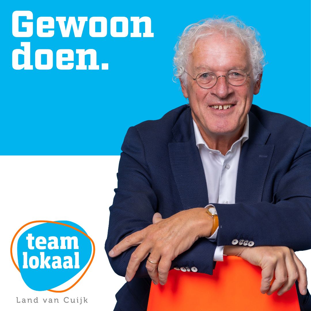 🟠 Maak kennis met Jeu Verstraaten🔵
Kandidaat op de kieslijst van Team Lokaal
👉 Als secretaris van Team Lokaal heeft Jeu het volste vertrouwen in deze partij, die kan bogen op jarenlange bestuurlijke ervaring.  
➡️ Zie meer info over onze kandidaten: teamlokaal.nl/kandidaten/