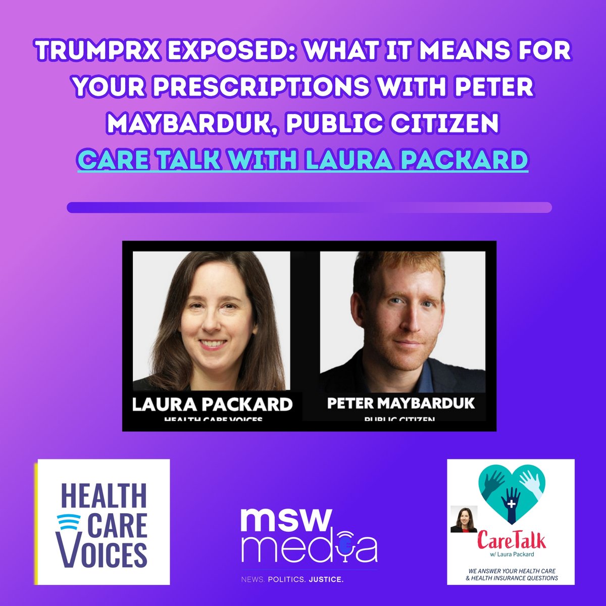 mswmediapods's tweet photo. New #CareTalk⚕️with @lpackard  of @HealthCareVoice  #MSWMedia

Guest: @Maybarduk @Public_Citizen

Listen: https://t.co/YoB9l5QMTk https://t.co/nR9SVwOtgz