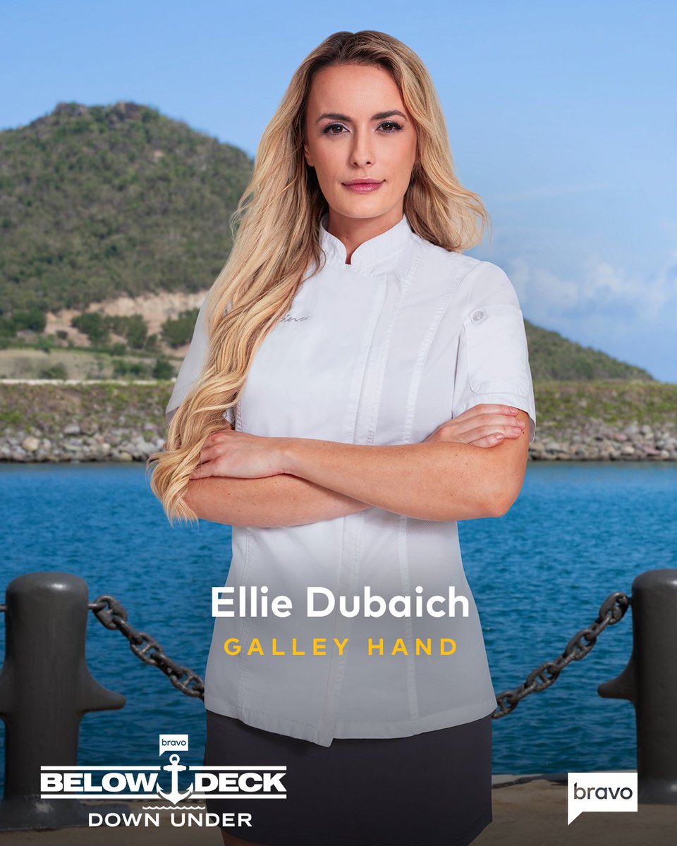 BravoTV's tweet image. Welcome to the Katina crew, Ellie! Stream her first #BelowDeckDownUnder episode now on @peacock ⚓️