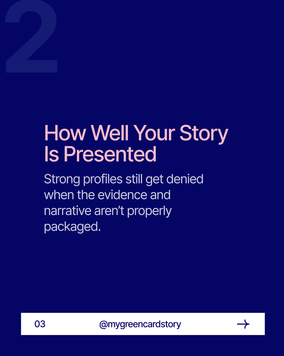 mygreencardstry's tweet photo. Your degree alone isn’t enough. Your job title isn’t enough. What matters is your impact, your evidence, and how well your story is presented. This is what immigration officers actually look for.
#EB2NIW2026 #VisaApproval #ImmigrationTips #GreenCardSupport #USRelocation https://t.co/wkiGi0w7su