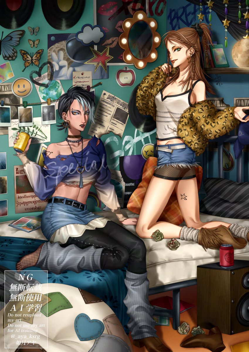 1年間描き続けた卒業制作🤎💙
展示終了から一週間なのでXにも
ありがとうございました🫶
※タップ推奨 
 #卒業制作 #イラスト #illustration #一次創作