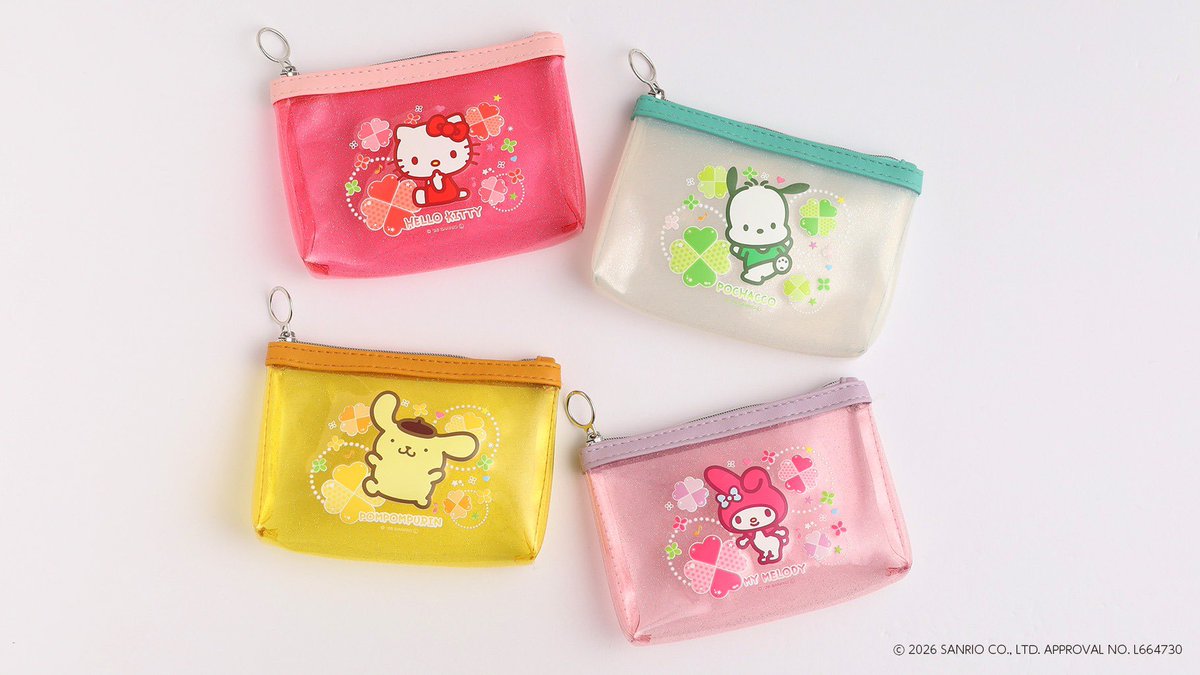 stagraphy_aeon's tweet photo. ✨幸せを呼ぶ!?クローバー✨ イオン限定販売のサンリオキャラクターズアイテム が登場🎀 持ち歩きたいポーチや、かわいすぎて使うのがもったいないシール・ミニレターも💖 お気に入りを見つけてね♪
 
📍イオンの文具売場でチェック！ #イオンの文具 #サンリオ https://t.co/uxwYkOWhQq