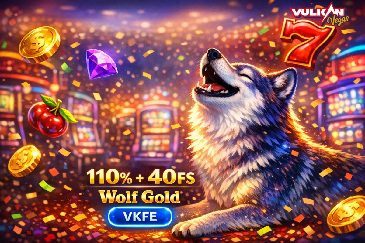 This could be your lucky day—jump in and play!

VKFE➡️Wolf Gold
🎰110% + 40 FS
💶Min.dep: 30€

💶Max. dep: 500 €
🗓️Bonus active 5 days