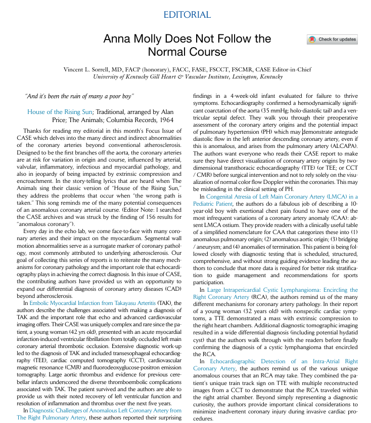 V.L.Sorrell, MD (@CASEfromASE EIC) tweet media