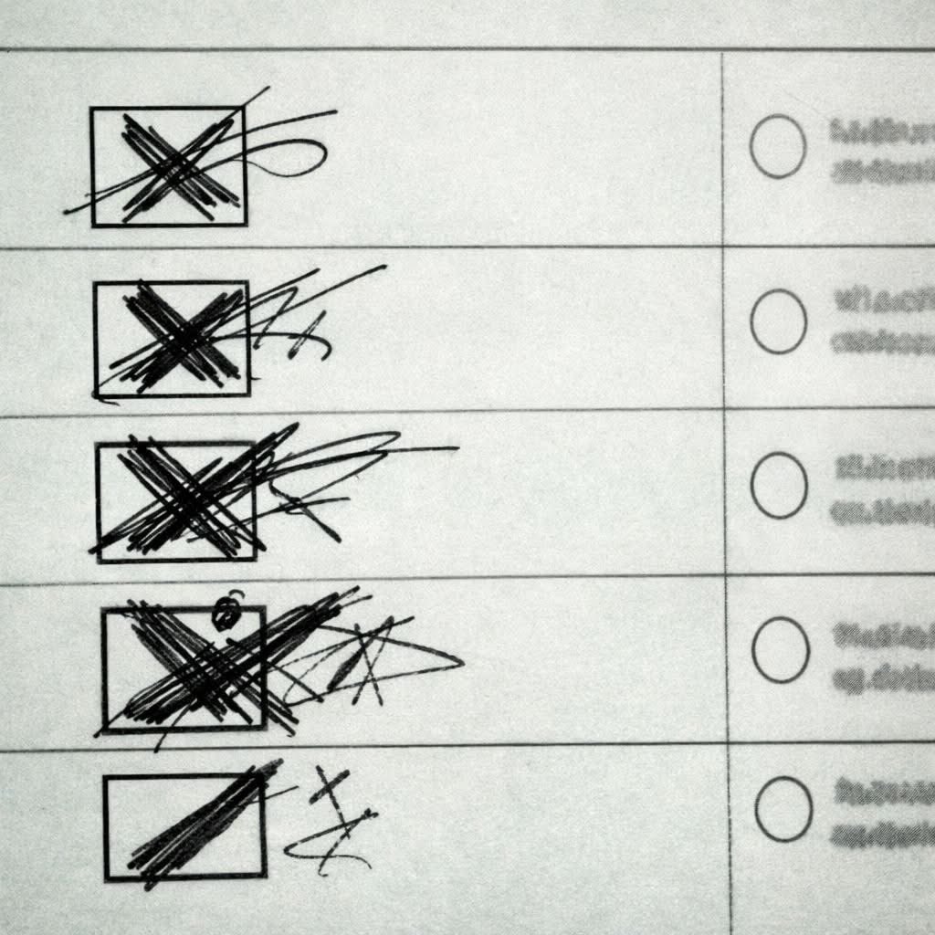 การเลือกตั้งประเทศต่างๆ

- 🇯🇵 ญี่ปุ่น: เขียนชื่อผู้สมัครด้วยลายมือ แม้เขียนไม่สวย หากระบุได้ก็ถือว่าใช้ได้
- 🇺🇸 สหรัฐฯ: ระบายวงกลม หรือทำ ✔ X ● หากเจตนาชัดก็ยังนับคะแนน
- 🇦🇺 ออสเตรเลีย: ใส่เลข 1 เพื่อเลือกอันดับแรก รูปแบบไม่สมบูรณ์ก็ยังใช้ได้
- 🇮🇳 อินเดียบางพื้นที่: