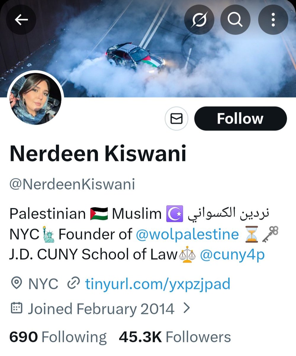 SerenityFirefl's tweet photo. @NerdeenKiswani Palestinian. Muslim. Founder of something muslim. Why are you staying in US? Why not go back and fight for Palestine instead of tweeting while living in US? I respect US more then you, and US bombed my country... https://t.co/vCXIzFKDVX