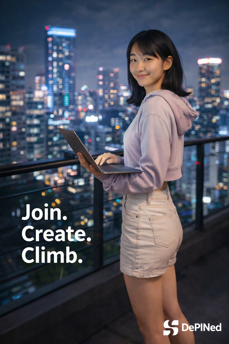 SoraMatsudaa's tweet photo. I don’t chase virality, I chase repeatability.
One strong format plus a referral loop beats random posts every time. @DePINed_org turns consistency into progress, so your climb is built on data, not vibes. https://t.co/Mh57hT0cld