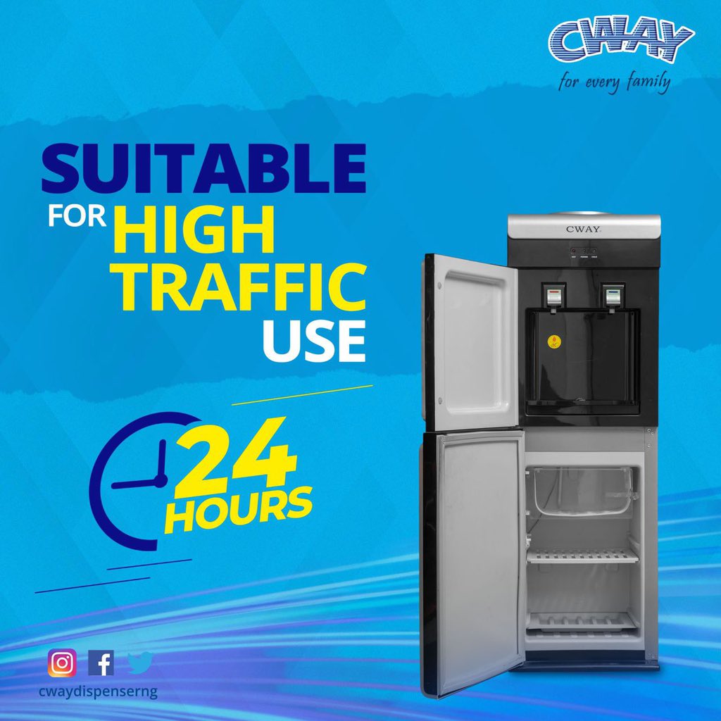 Busy home? 🏡 Fast-paced office? 🏢 High customer flow? 👥

CWAY dispensers are built to keep up when demand is high 💪✨

Perfect for busy spaces and nonstop usage 🔄 delivering reliable performance 24 hours a day ⏰🌟

#HighTrafficReady #CWAY #Waterdispenser