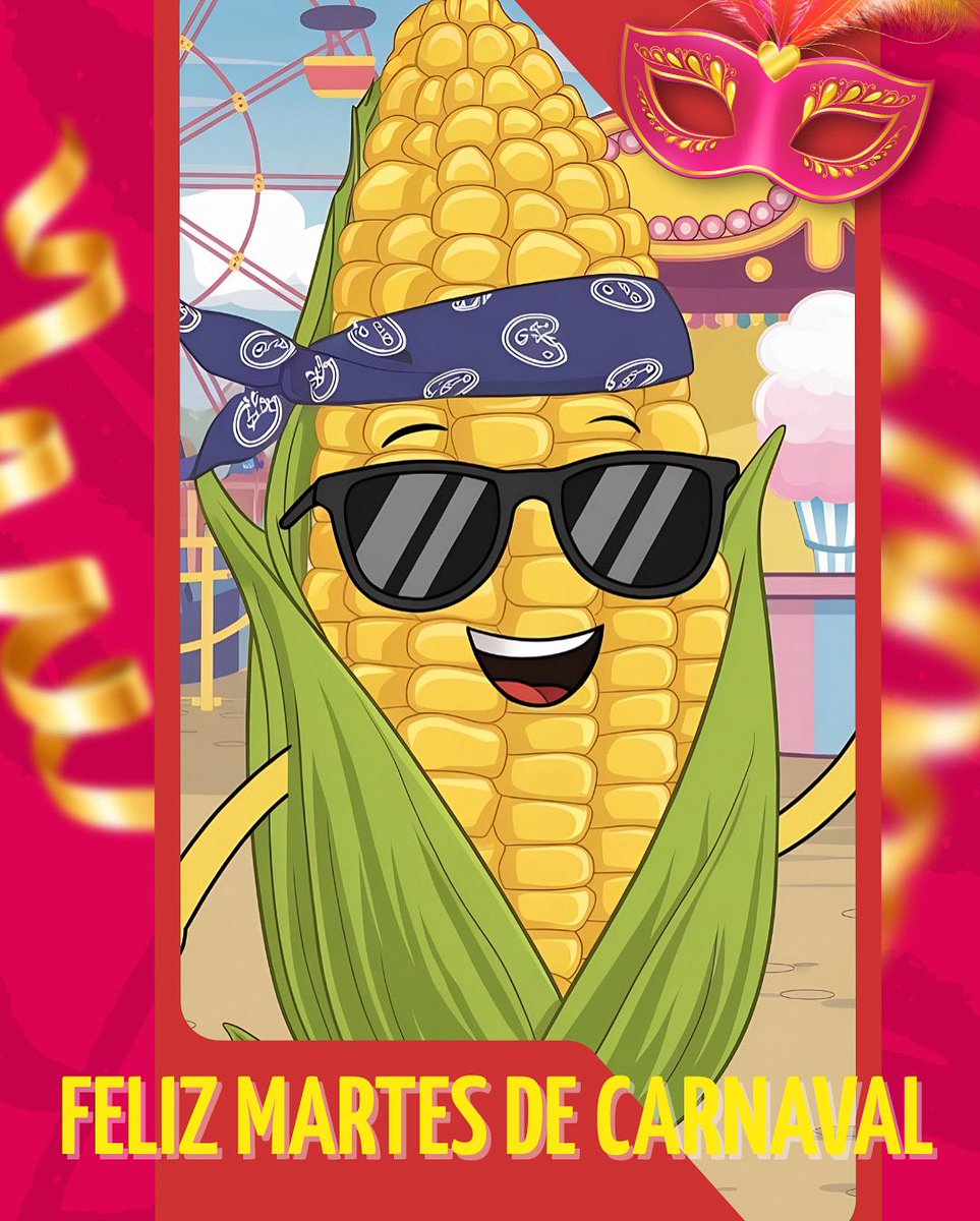 ¡Feliz Martes de Carnaval! 🎭 Hoy las #mazorcas se han
pasado al rock 🌽🎸 

Celébralo a todo volumen! 🤘🔥 

#Carnaval2026 #MartesDeCarnaval