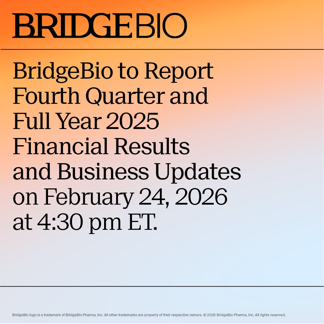 BridgeBio Pharma tweet media