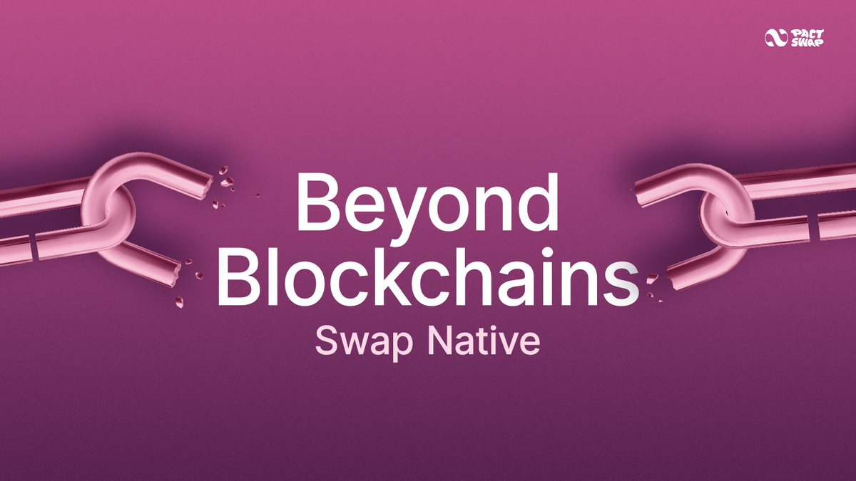 What if all of crypto was on only 1 chain?
That's what swapping with Pact feels like.

It's time to tear down the imaginary barriers.

Whether you're just managing your holdings, or bringing your whole userbase cross-chain by integrating our solution, Pact's got your back 🔄
