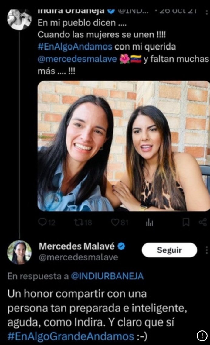 Qué cómica la María Corina de Temu, Mercedes Malavé negando que tenía relación con este ser... Pero la dejaron al descubierto 😂