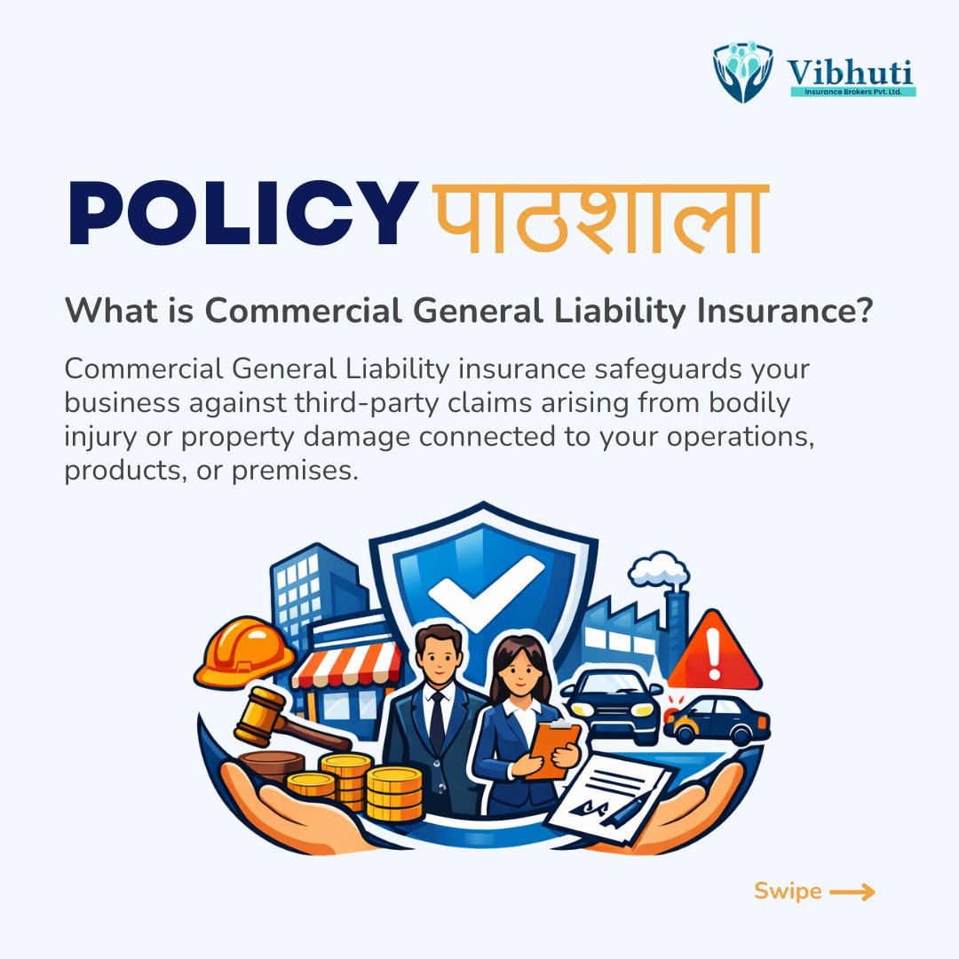 VIBPL's tweet image. If a third-party claim hits your business tomorrow - are you prepared?

Commercial General Liability (CGL) Insurance protects against legal and financial exposure before risk becomes disruption.

#CommercialGeneralLiability #CorporateInsurance #RiskManagement