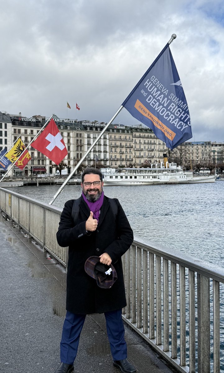 Our flags are flying today on the Mont Blanc bridge and across Geneva!

Today at the United Nations, I will chair the opening of our 18th annual Geneva Summit for Human Rights and Democracy, co-sponsored by 30 human rights NGOs.

Usually, dictatorships get the UN podium. Today,