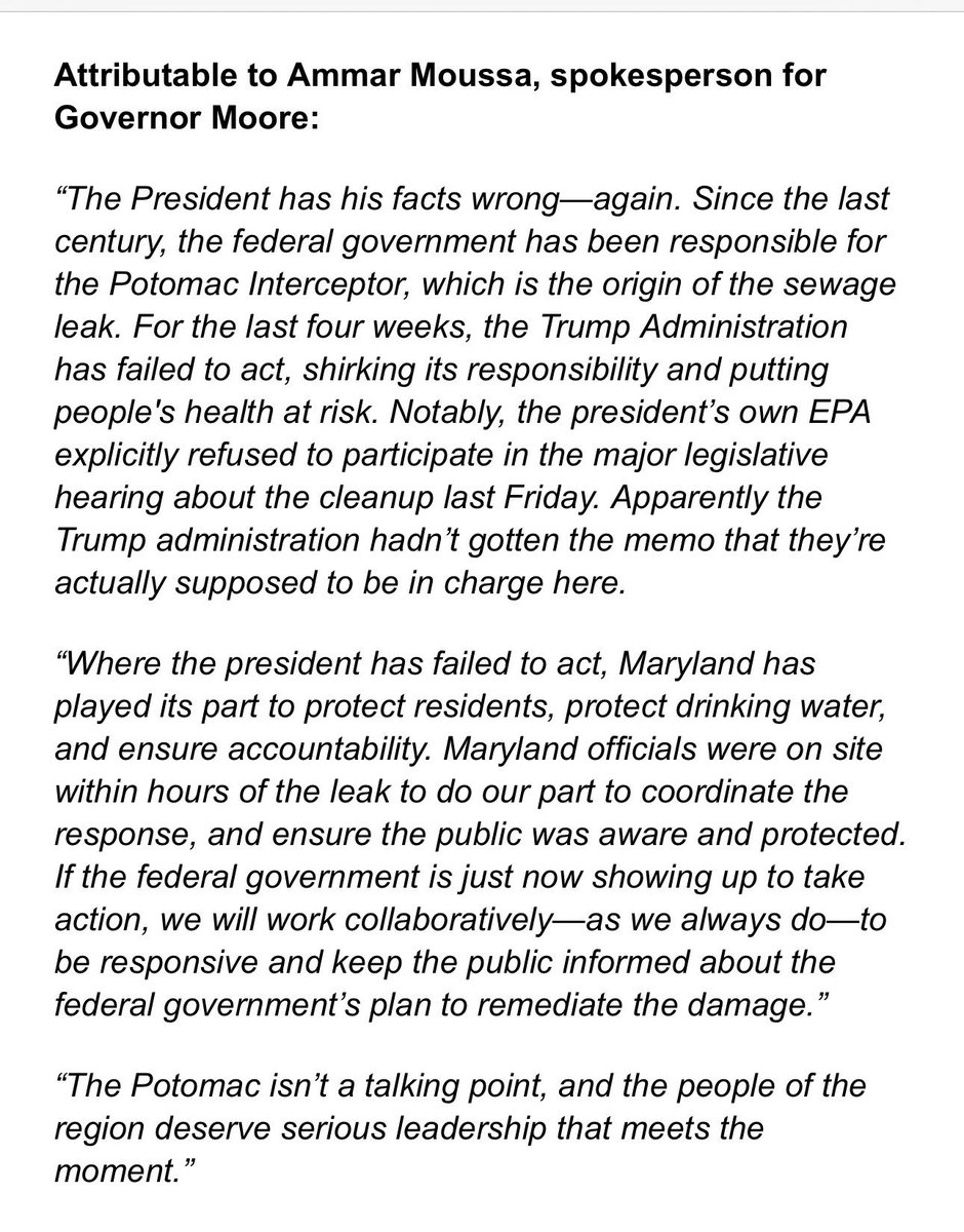Spokesperson for Gov Wes Moore (D-MD)

“The President has his facts wrong — again”