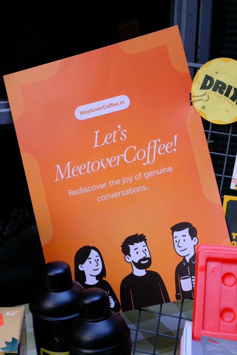 rainar_angelo's tweet photo. Always a great time during a @meetovercoffee_ event
If you're looking for offline spaces in Bangalore, this is one to explore

Great hosts ✅
New acquaintances ✅
Lovely location with amazing coffee ✅

📍Practically Sobar https://t.co/iLPhwq7KYx