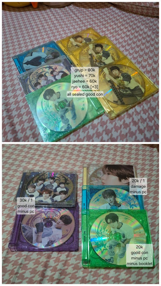 arrazera's tweet photo. WTS // WANT TO SELL

💫 INA 
💫 DM FOR CLAIM
💫 HARGA INC ALL
💫 FULL CO/SPLITPAY
💫 KEEP WITH DP

🏷 photocard pc nct wish sion riku yushi jaehee ryo sakuya murah
https://t.co/F8nbsO7FaU https://t.co/M4HtnS7gdu