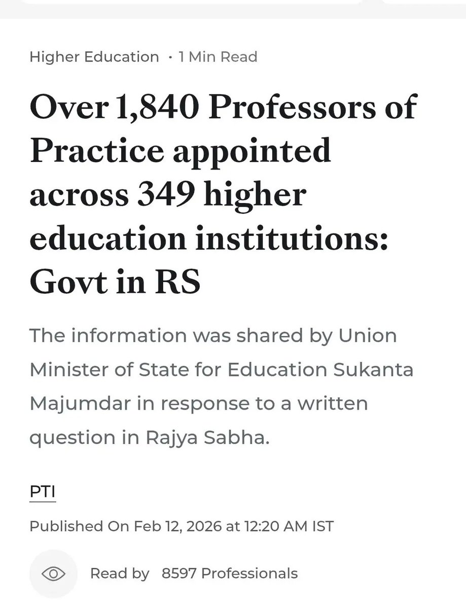 imDharasingh's tweet photo. उच्च शिक्षण संस्थानों में यह गुणवत्ता पर हमला है। @ugc_india @PIB_Edu @EduMinOfIndia @YTKDIndia @khurpenchh https://t.co/BKTs7vixg1