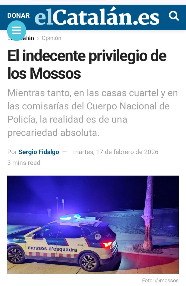 jucilnacional's tweet photo. El indecente privilegio de los Mossos: Mientras tanto, en las casas cuartel y en las comisarías la realidad es de una precariedad absoluta.

Este gobierno pasará a la historia como el gobierno de la desigualdad y de la discriminación.

https://t.co/KK8kx4szyp

Esta asimetría salarial es un síntoma más de la deriva de un Estado que premia la lealtad autonómica por encima del sacrificio nacional.  

#EquiparacionYa #JubilacionDignaYa
Sí #SomosProfesionDeRiesgo

✍️ @fidalgo via @elCatalan_es