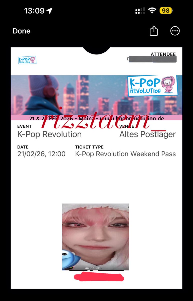 rizztaem_'s tweet photo. hii i’m selling 1 weekend pass for kpop revolution in mainz! + all members photo-op/s for saturday + muti and rui only photo-op/s for sunday
i sadly can no longer attend

og price, would prefer to sell the weekend pass along with at least 2 photo-ops! https://t.co/LBEiJEN9r5