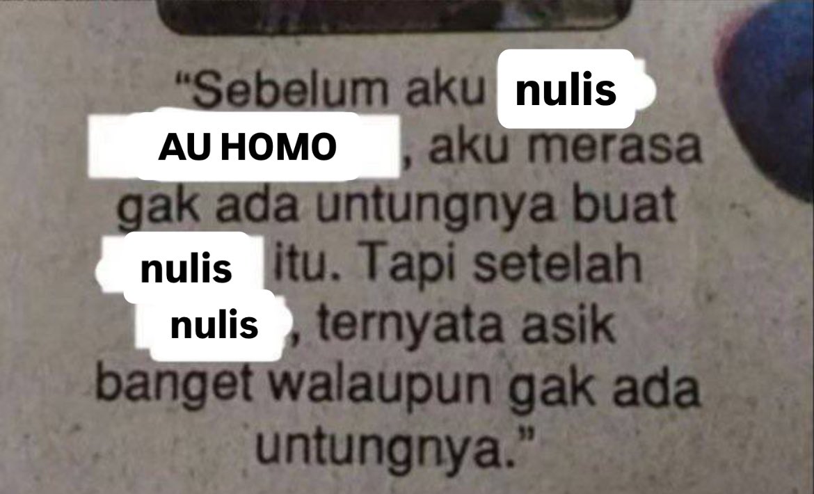 cwenyastyle_'s tweet image. EH INI NGENA BGT ANYING😭 actually nulis au homo ntuh gx ada untungnya tapi gweh suka😔☝🏻