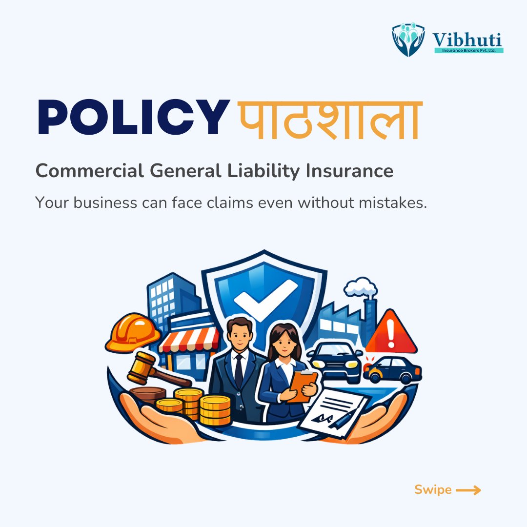 VIBPL's tweet image. If a third-party claim hits your business tomorrow - are you prepared?

Commercial General Liability (CGL) Insurance protects against legal and financial exposure before risk becomes disruption.

#CommercialGeneralLiability #CorporateInsurance #RiskManagement