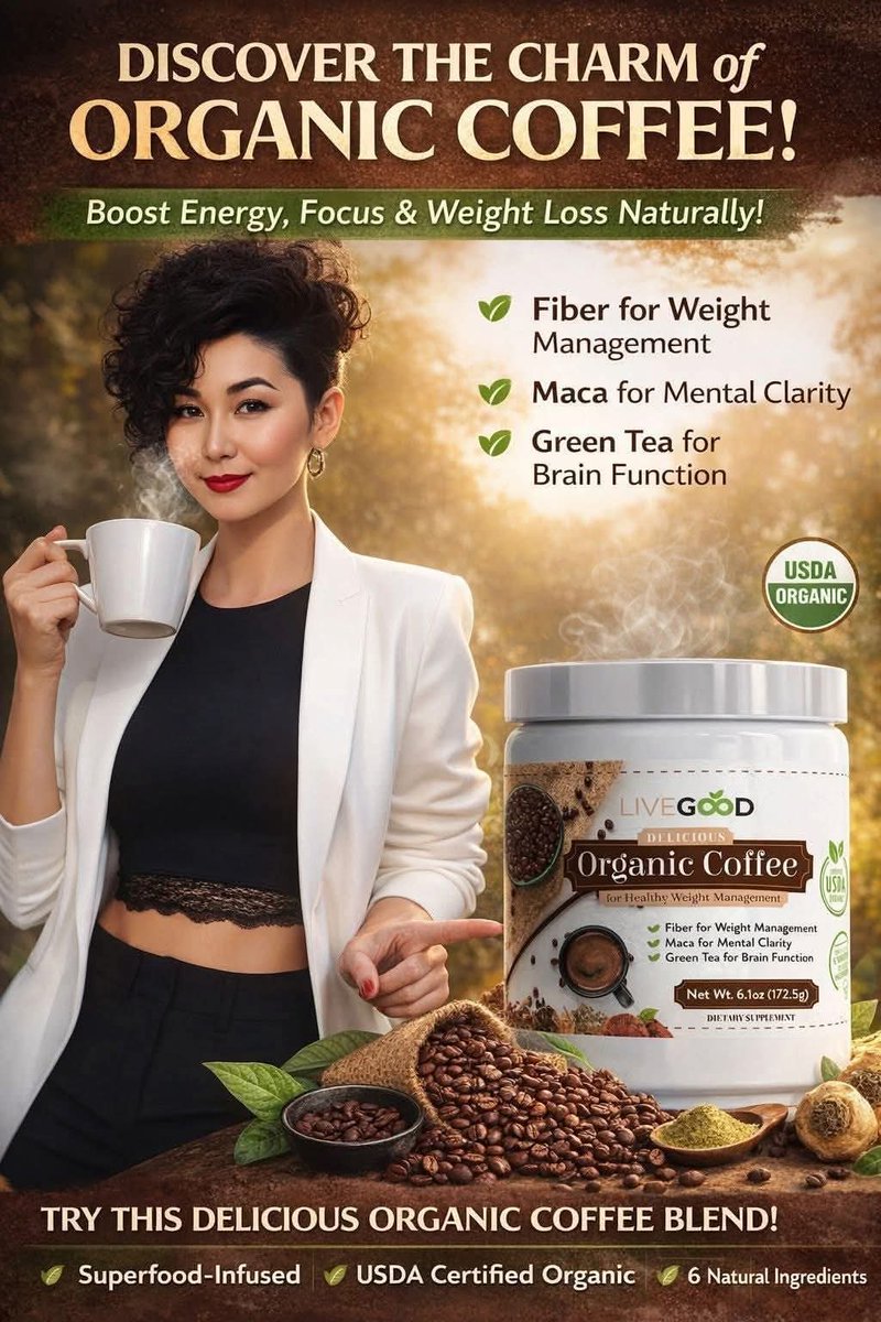 I BELIEVE IN GOING ALL IN.

☕ LiveGood Organic Weight Management Coffee supports:
• Appetite control
• Focus &amp; mood
• Fat metabolism
• Stress support (6 mushrooms)
One scoop. Hot water. Done.

Upgrade your coffee &amp; day. 
👇
livegood.com/organicCoffee/…

🤍 Patrick