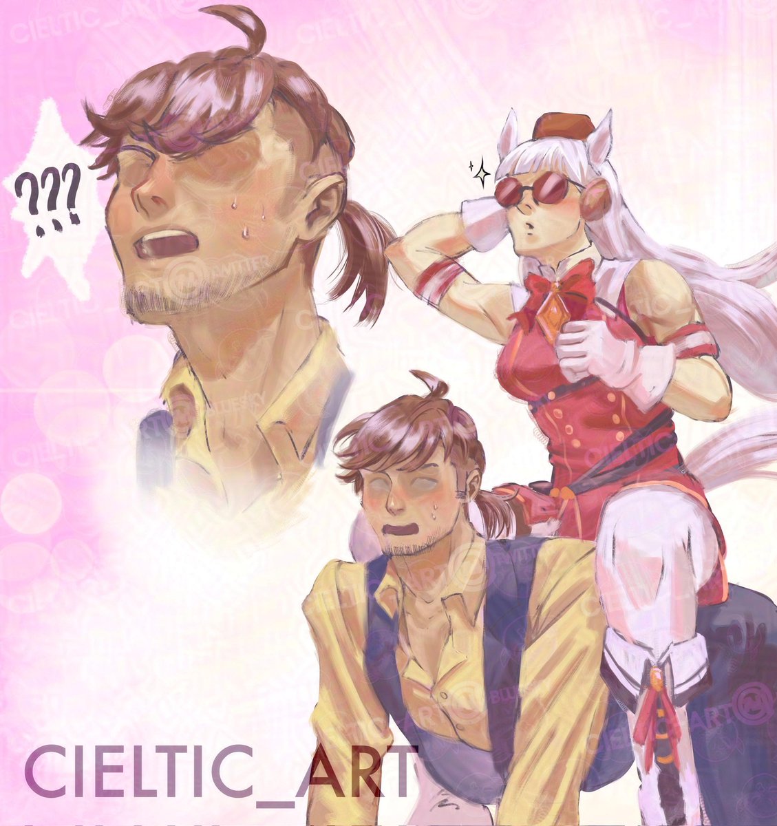 cieltic_art's tweet photo. Happy Chinese New Year/ Lunar New Year!

This idea has been in my head for a while. It's a perfect timing for this horse year 😂 😂

#umamusumefanart #artidn #ArtistOnX #ArtistOnTwitter https://t.co/i4DPbYQDFn