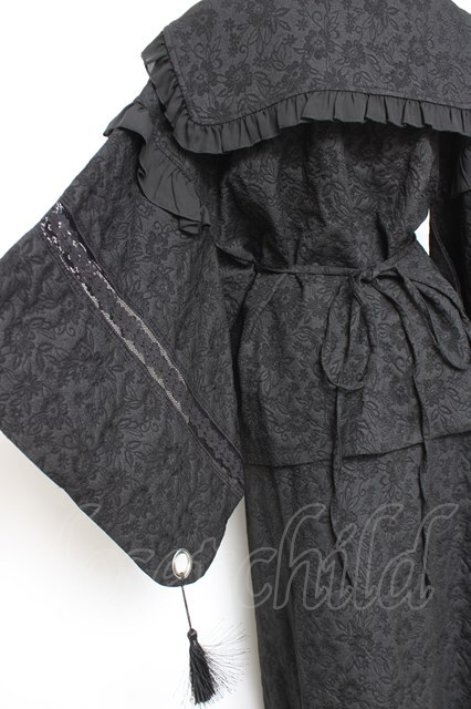🖤New arrival🖤 ililil / はんなり地雷ちゃん着物セーラーsetup F 黒