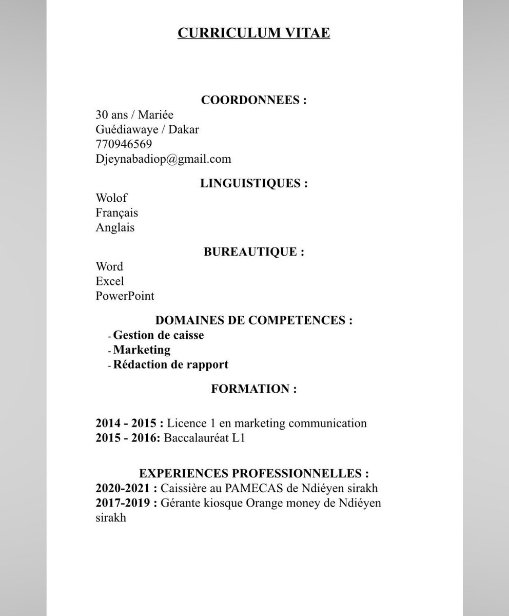 ___P_S__'s tweet image. Salam les amis 
Il y a une jeune dame qui cherche du travail et est dans une situation urgente 
Si vous avez un plug ou un travail qu’elle peut faire pour subvenir à ses besoins 
Contactez la svp