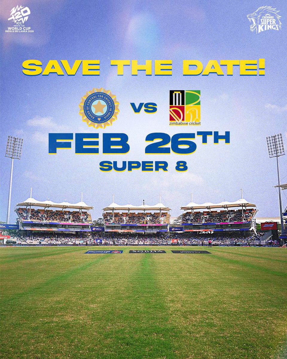 A twist in the tale 🥳
Chepauk is ready to turn blue 🇮🇳✅

#WhistlePodu #T20WorldCup
📷 : ICC