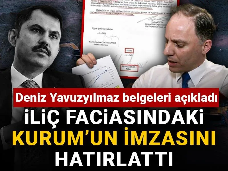 İliç faciasında Murat Kurum'un imzasını hatırlattı

Deniz Yavuzyılmaz belgeleri açıkladı
halktv.com.tr/siyaset/ilic-f…