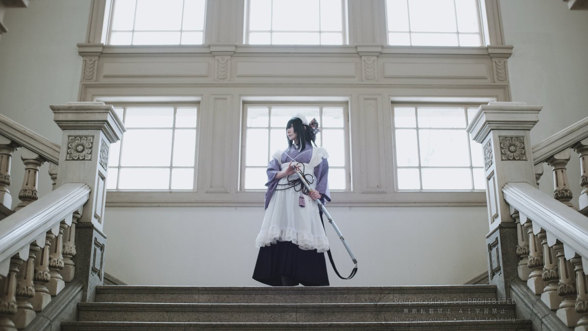 RT @0920_secReT: 【コス】 ︎ ︎ メイドに刀は当然の嗜みでしょ