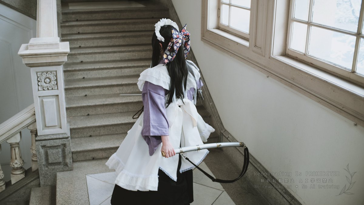 RT @0920_secReT: 【コス】 ︎ ︎ メイドに刀は当然の嗜みでしょ