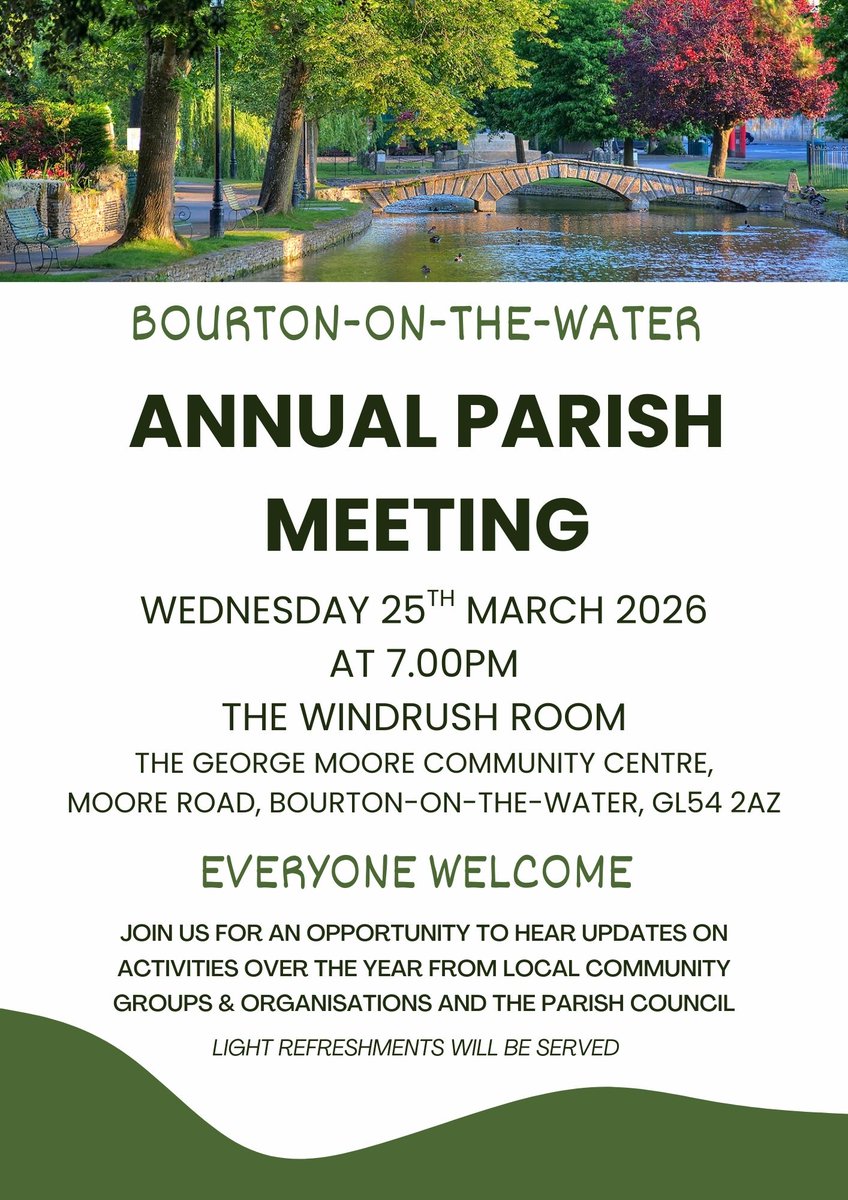 Bourton-on-the-Water Parish Council tweet media