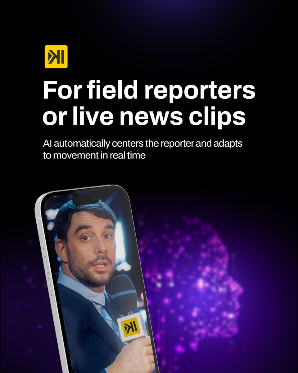 kwikmotion's tweet photo. From interviews to sports events to live news, KWIKmotion’s AI Cropping Tool transforms any video into platform ready content.

Save time, stay focused, and share your stories anywhere.

#KWIKmotion #AICroppingTool #VideoEditing https://t.co/nUdFj8BmRc