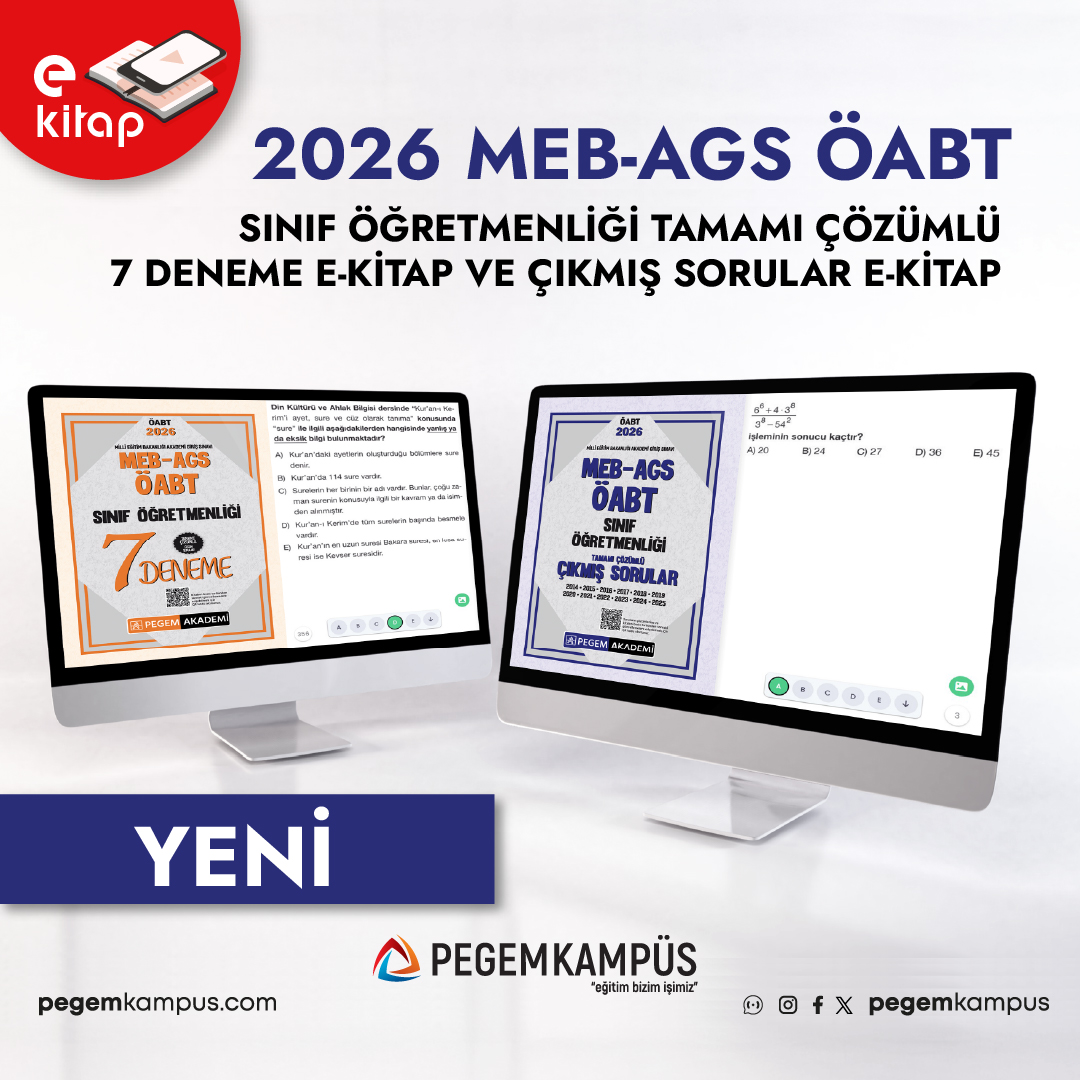 2026 MEB-AGS ÖABT Sınıf Öğretmenliği Tamamı Çözümlü 7 Deneme E-Kitap ve 2026 MEB-AGS ÖABT Sınıf Öğretmenliği Tamamı Çözümlü Çıkmış Sorular E-Kitap satışta!

İncelemek için 👉 pegemkampus.com

#pegemkampüs #agsöabt #öabt #öabtsınıföğretmenliği #sınıföğretmenliği #ekitap