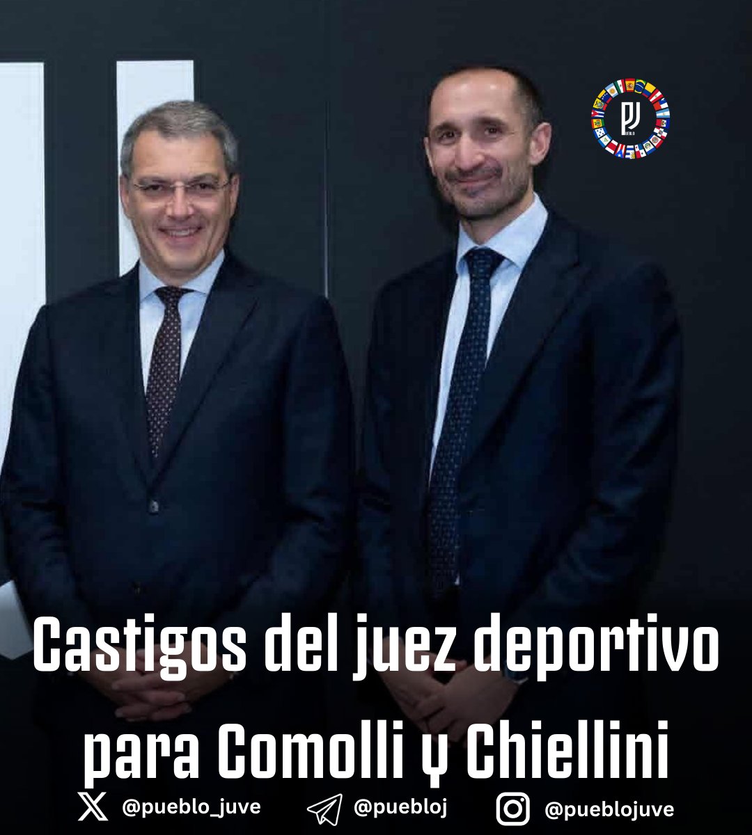 Pueblo_Juve's tweet photo. 🤡 El juez deportivo dictaminó su castigo a los directivos y jugadores de la #Juventus tras el #InterJuventus:
▫️Damien Comolli: Suspensión hasta el 31 de marzo 2026 con multa de €15,000
▪️Giorgio Chiellini: Suspensión hasta el 27 de Febrero
▫️Pierre Kalulu: Suspensión de un juego por "comportamiento incorrecto contra un contrincante" que causa la doble amarilla

¿Multa al Inter por sus tifosi atacar a la directiva de la #Juve en la tribuna? NO
¿Suspensión o multa por "comportamiento incorrecto y antideportivo" a Barella y/o Bastoni por simulación? NO
¿Suspensión o multa a Chivu quien fue amonestado por protesta durante el partido? NO

La Juventus sufre uno de los robos mas plateales en el fútbol moderno y termina con 3 representantes suspendidos, mientras que los árbitros y contrincantes salen ilesos...
[Joshua]
