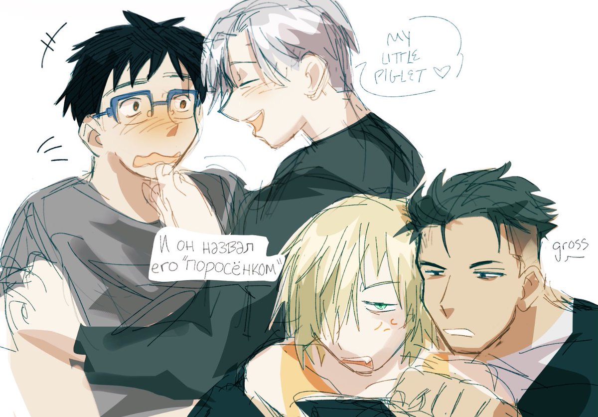 mailbox1s's tweet photo. Some Yuri on ice sketches 🐷🐷
//#otayuri #victuri https://t.co/Cu2NKNhTnv
