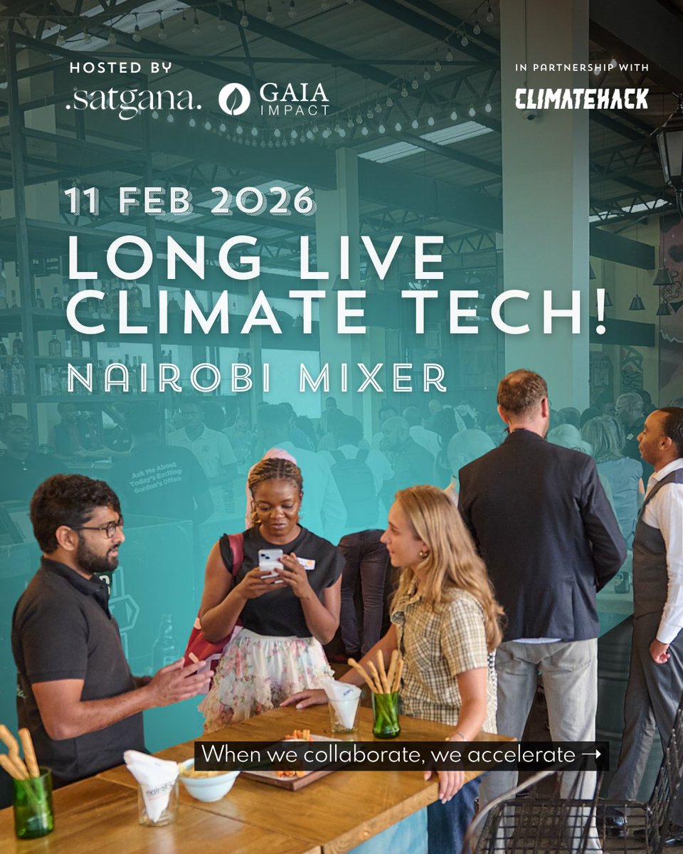 satgana_'s tweet photo. Last Wednesday in #Nairobi, something special happened.

Founders, investors, and builders came together with a shared belief: Africa's climate solutions will shape the future.

Thank you to everyone who showed up at "Long live Climate Tech!" event🌱

#gaiaimpact #climatehack #vc https://t.co/l9jEjlr2QL