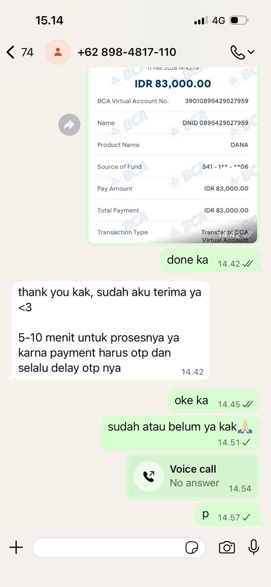 theonlyjn's tweet photo. penipu tiket cgv/xxi (x : arunika)
no dana : 0895429527959
no wa : 08984817110
hati hati guyz baiknya di cek dulu sebelum membeli! stay save! https://t.co/UY6KjRr9sS